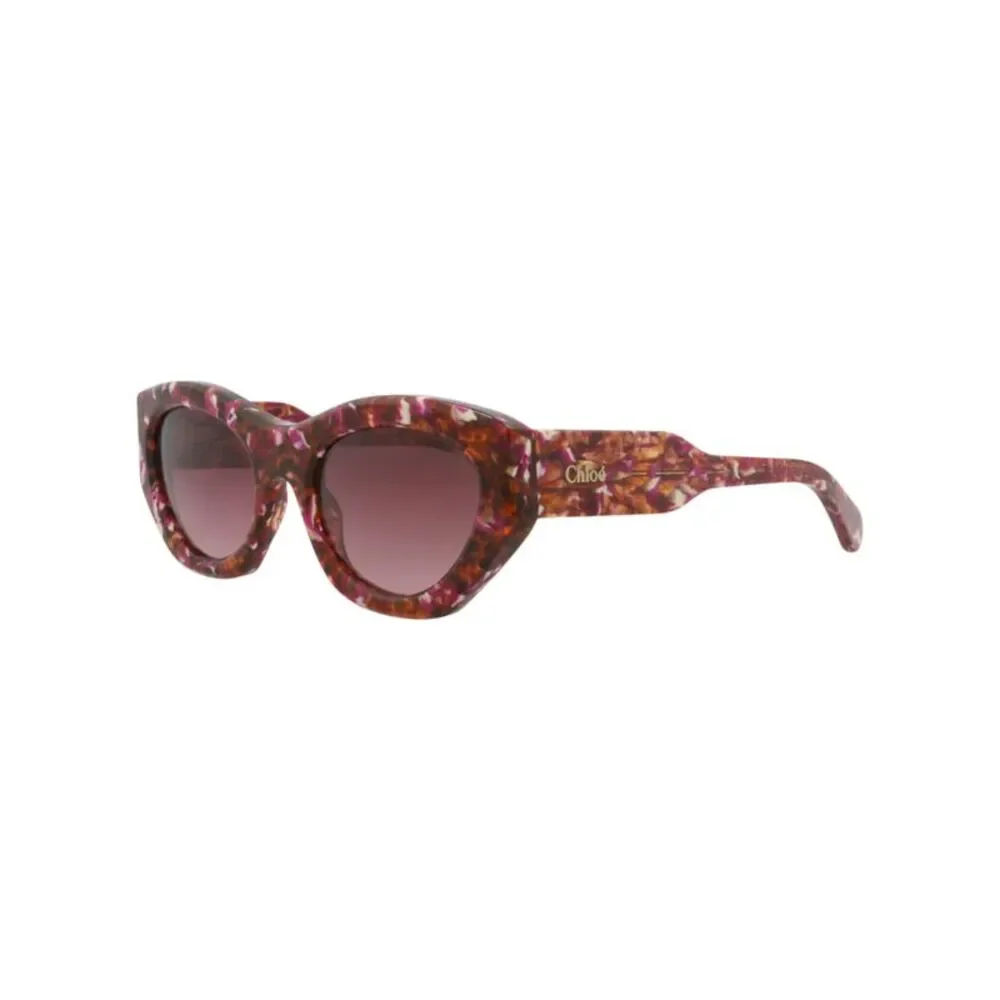 Chloé Cat Eye-Frame Recycled Acetate Sunglasses Multi Womens